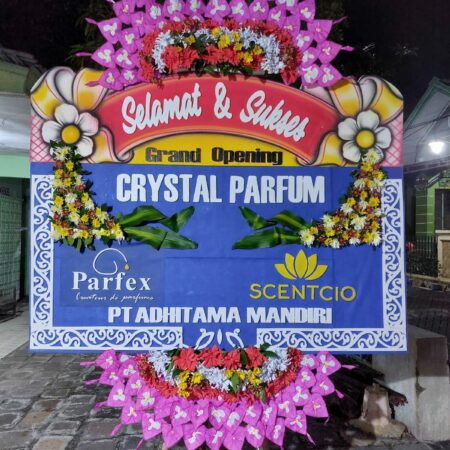 Karangan Bunga Selamat & Sukses Crystal parfum