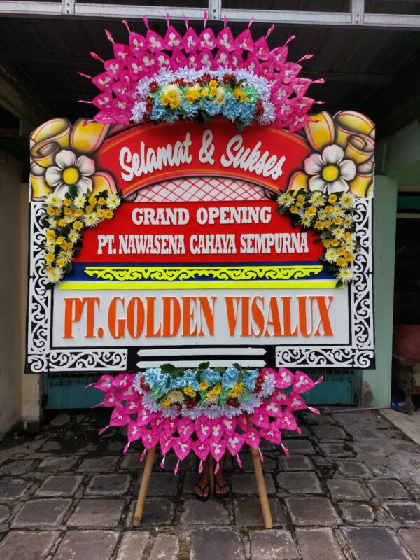 Karangan Bunga Selamat & Sukses PTGolden Visalux
