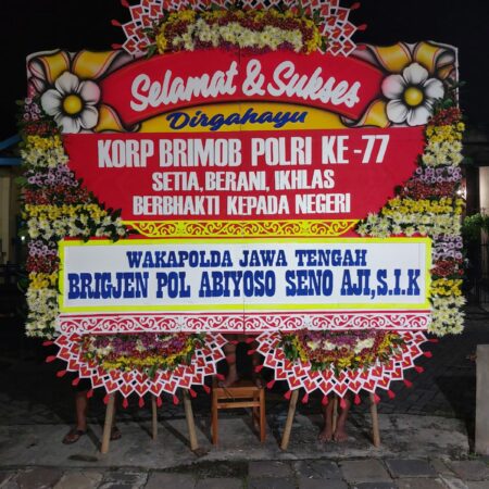 Karangan Bunga Selamat & Sukses Wakapolda Jawa Tengah
