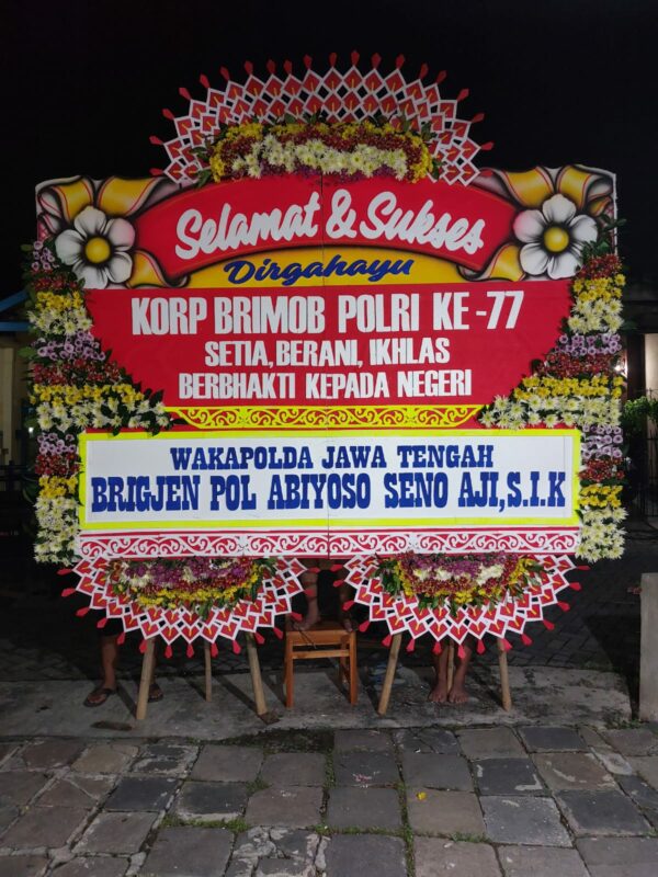 Karangan Bunga Selamat & Sukses Wakapolda Jawa Tengah
