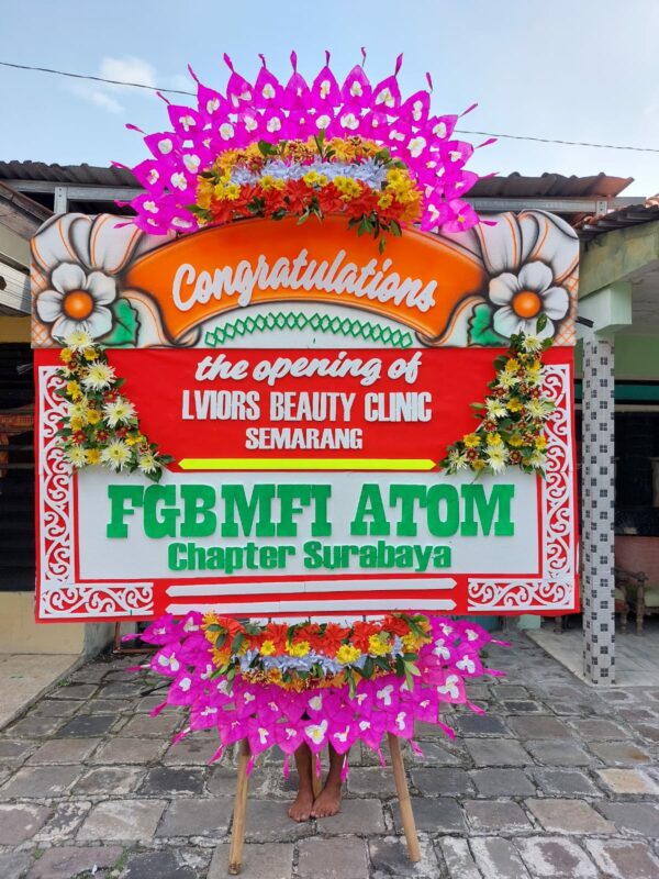 Karangan Bunga Congratulatios LViors Beauty Clinic